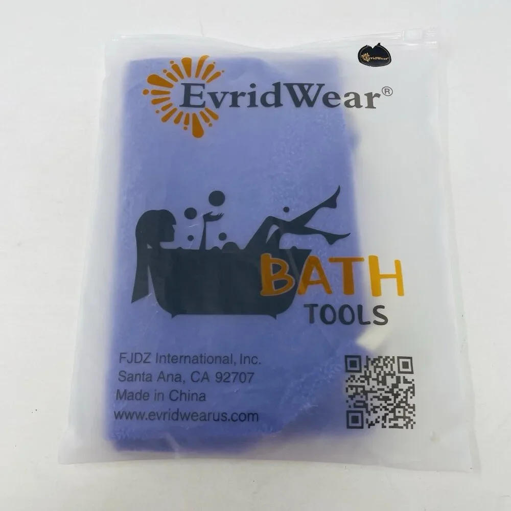 Evridwear Exfoliating Back Scrubber with Handles Two Sides for Body‎ Shower 1149